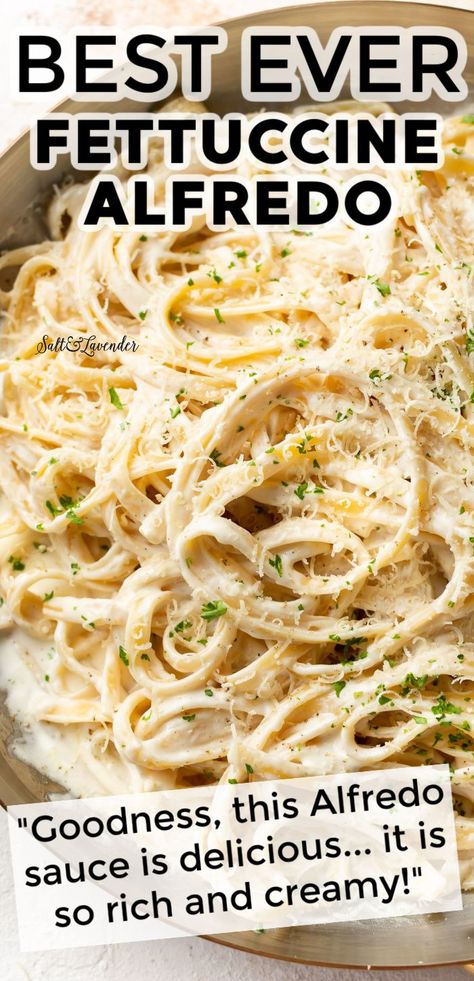 The Best Alfredo, Fettuccine Sauce Easy, The Best Homemade Alfredo Sauce Ever, Homemade Alfredo Recipe, Home Alfredo Sauce Recipes, The Best Fettucini Alfredo, Fettuccine Alfredo Recipes Easy, Cream Cheese Alfredo Sauce Recipe, Gf Alfredo Sauce