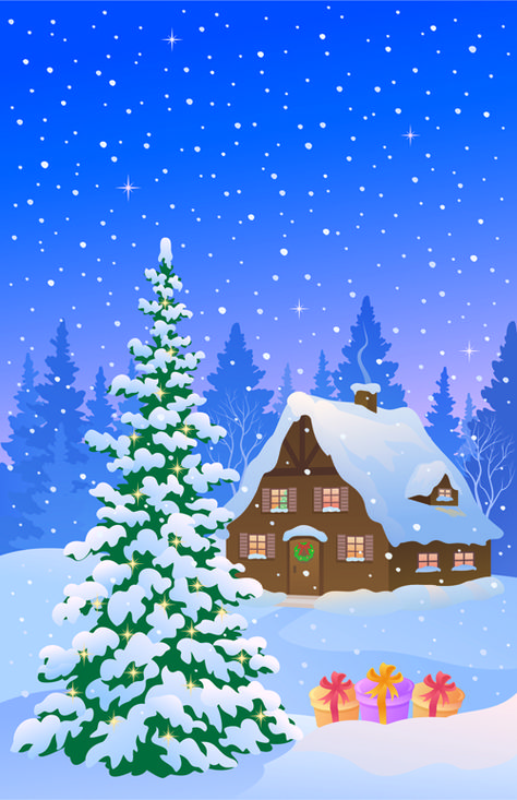 Cartoon Winter Nature background vector 04 - Vector Background free download Vacation Bucket List, Cartoon Winter, Snowy Night, Winter Art Projects, Life Adventure, Christmas Paintings On Canvas, Christmas Scenery, Christmas Artwork, Camping Holiday