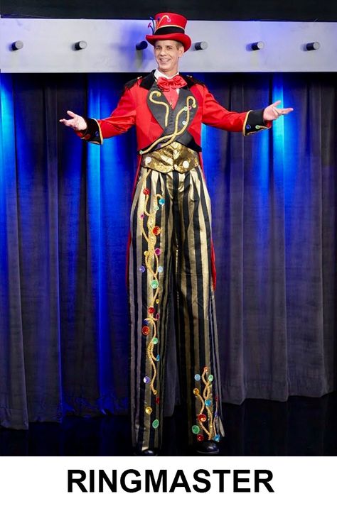 Stilt Walker Costume, Fantasy Circus, Stilt Costume, Costumes Design, Dark Carnival, Circus Costumes, Circus Costume, Circus Theme, Uncle Sam