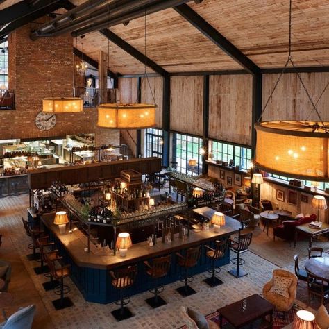 Barn Bar, Farmhouse Restaurant, Farm Restaurant, Soho Farmhouse, Kentish Town, Soho House, Tasting Room, Restaurant Interior, Cafe Restaurant