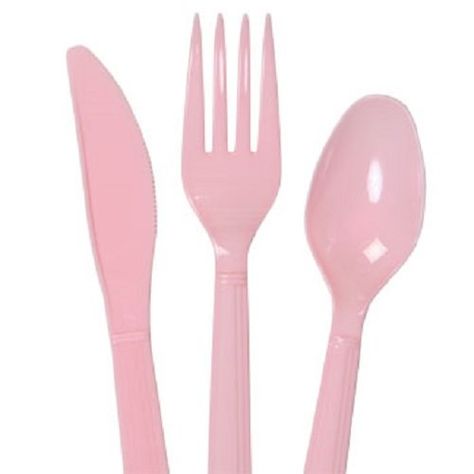 Party 16 Forks 16 Spoons  16 Knives Pink >>> Read more reviews of the product by visiting the link on the image.-It is an affiliate link to Amazon. #KitchenUtensils Pink Utensils, Pink Party Supplies, Plastic Silverware, Outdoor Kitchen Appliances, Plastic Utensils, Spoon Knife, Plastic Cutlery, Stainless Steel Table, Sweet 16 Birthday Party