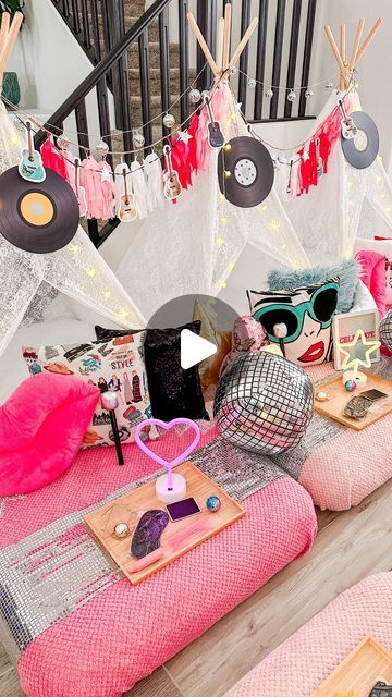 Taylor Swift Sleepover Tents, Taylor Swift Sleepover Ideas, Taylor Swift Sleepover, Sleepover Tents, Taylor Swift Birthday Party Ideas, Happy 13th Birthday, Teepee Party, Taylor Swift Party, Taylor Swift Birthday