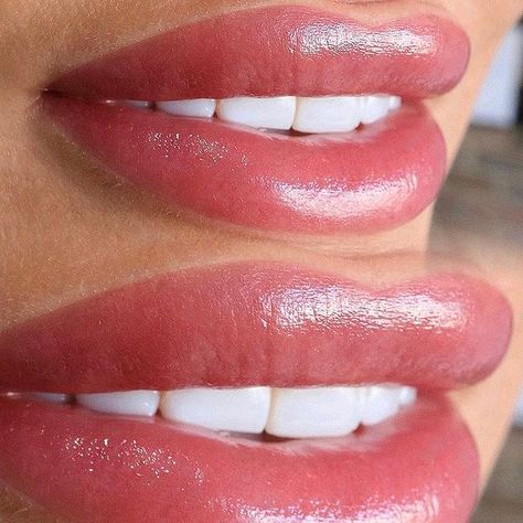 Lip Tint Tattoo, Lip Blushing Tattoo Colors, Lip Blushing Tattoo, Cosmetic Lip Tattoo, Tint Tattoo, Lip Color Tattoo, Lip Permanent Makeup, Lip Blushing, Lip Shade