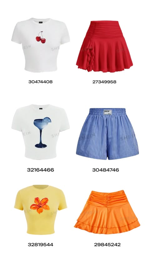 best shein finds with codes, summer shein haul, graphic tees, skirt y2k, summer fashion trend, haul inspo, shopping inspiration for summer, beach outfit, shein coords, coordinati, abbinamenti Best Shein Finds, Outfit Shein, Outfits Colorful, Shein Finds, Shein Haul, Florida Outfits, Colorful Skirts, Skirt Y2k, Shein Outfits