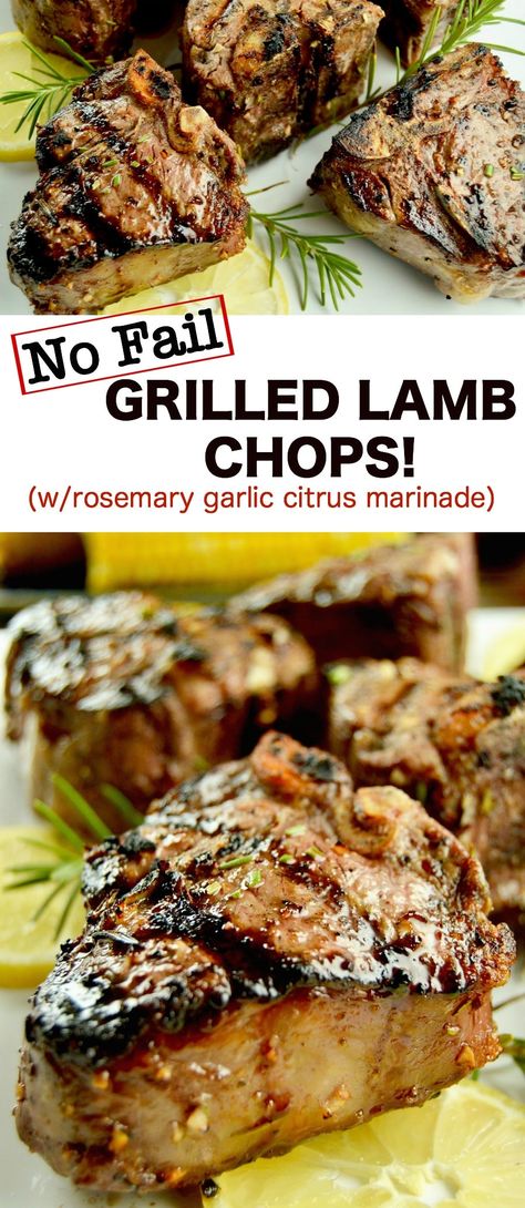 Grilled Lamb Loin Chops, Grilled Lamb Chop Recipes, Bbq Lamb, Grilled Foods, Grilled Lamb Chops, Lamb Chop Recipes, Bbq Pork Ribs, Pork Rib Recipes, Lamb Dishes