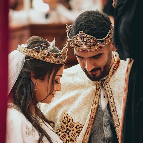 Coptic Orthodox Wedding, Coptic Wedding, Orthodox Wedding, Ceremony Photos, Cute Couples Cuddling, Russian Orthodox, Jesus Painting, Future Wedding Plans, Classy Wedding