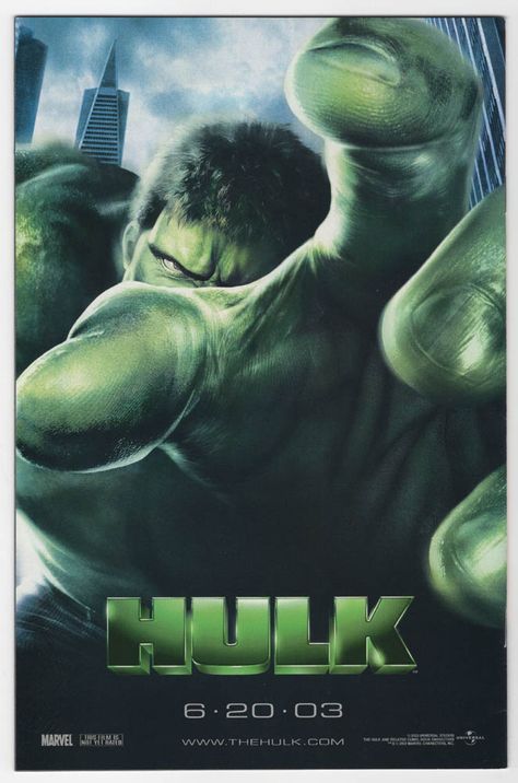 Throw Back Thursday Comic Book Ad - Hulk Movie 2003 #comicbookads Hulk Movie 2003, The Incredible Hulk Movie, Hulk 2003, Tam Film, Hulk Movie, Josh Lucas, Film Marvel, Eric Bana, Ang Lee