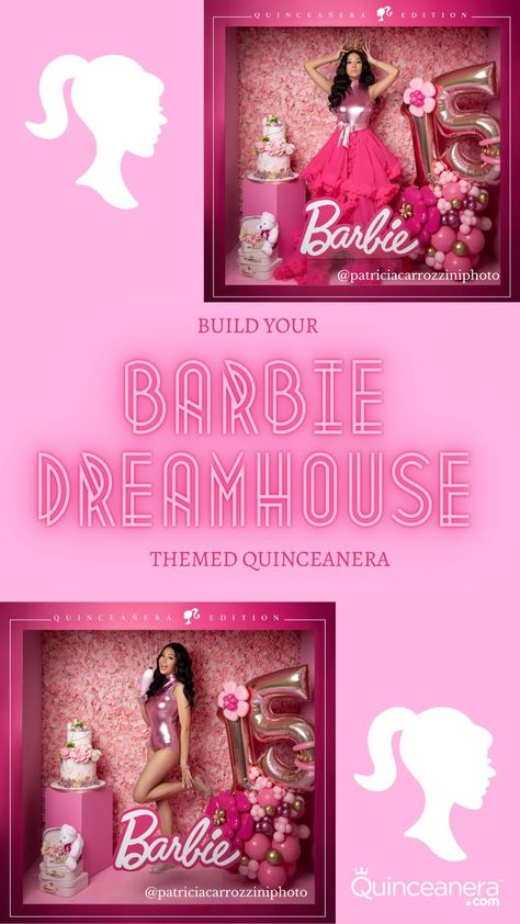 In honor of National Pink Day, let’s dive into a Barbie-themed Quinceanera! Love pink and being glam? Then this Barbie theme is for you! //Barbie //Quinceanera// Quinceanera decorations Barbie Themed Quince, Barbie Pink Quinceanera Dresses, Barbie Debut Theme, Barbie Theme Quinceanera, Barbie Themed Quinceañera, Barbie Themed Sweet 16, Barbie Quinceanera Theme, Barbie Wedding Theme, Hot Pink Quinceanera Theme