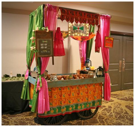 Traditional Paan Cart, Indian Wedding, Unique Paan Station, Live Paan Station - Mr Paanwala Paan Station Wedding, Indian Food Cart, Pani Puri Stall Decoration Ideas, Unique Indian Wedding Ideas, Pani Puri Station, Indian Wedding Food Station, Food Stall Ideas, Mehndi 2023, Sangeet Theme