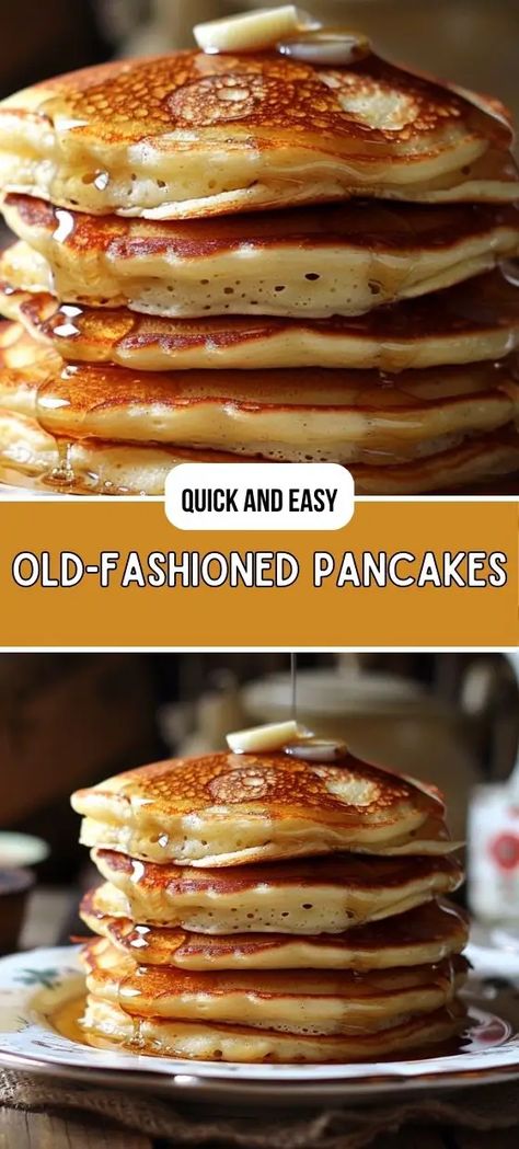 Old-Fashioned Pancakes Recipe Old Fashioned Pancake Recipe, Special Breakfast, Lunch Appetizers, Oatmeal Pancakes, Homemade Pancakes, Christmas Breakfast, Pancakes And Waffles, Weekend Brunch, Old Fashion