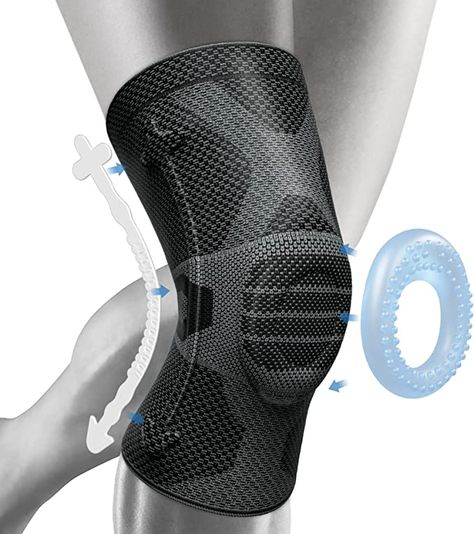 NEENCA Knee Braces for Knee Pain Relief, Compression Knee Sleeve with Patella Gel Pad & Side Stabilizers, Medical Knee Support for ACL, PCL, Arthritis, Joint Pain, Running, Workout, Wrestling Knee Pad Wrestling Knee Pads, Knee Compression Sleeve, Ligament Injury, Play Ground, Muscle Pain Relief, Injury Recovery, Knee Pain Relief, Muscle Strain, Joints Pain Relief