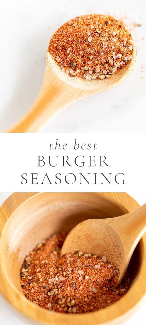 If you love a good burger, then you’ll love making your own homemade hamburger seasoning. Homemade Hamburger Seasoning Recipe, Easy Burger Seasoning, Hamburger Spices, Hamburger Seasoning Recipe, Best Burger Seasoning, Burger Recipes Seasoning, Burger Spice, Burgers On The Stove, Easy Homemade Chili