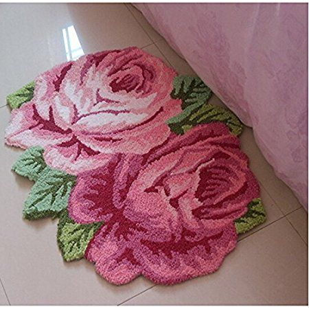 Rose Bedroom, Flower Carpet, Floral Bathroom, Durable Carpet, Flower Rug, Sofa Handmade, Bedroom Area Rug, 3d Rose, Soft Rose