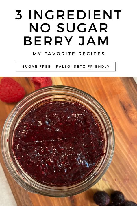 No Sugar Jam Recipe, Chia Jam Sugar Free, Sugar Free Freezer Jam, Paleo Jam, Grape Jam Recipe, Sugar Free Jam Recipes, Sugar Free Strawberry Jam, Fruit Jam Recipes, Cherry Jam Recipes