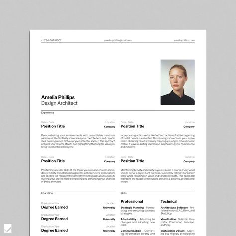 STANDARD VERSION - HireGradeResumes Elevate your professional image with our Swiss-inspired, elegant templates. Designed with influences from the Swiss Design Movement and International Typographic Style, they offer a perfect blend of modern minimalism and professional sophistication, ideal for creating outstanding resumes. Our templates cater to all career levels, from budding professionals to seasoned executives, adapting seamlessly to your unique professional journey. They are user-friendly a Document Header Design, Creative Cv Ideas, Cv Layout Design, Resume Minimalist, Indesign Resume Template, International Typographic Style, Cv Inspiration, Modern Resume Design, Minimalist Resume Template