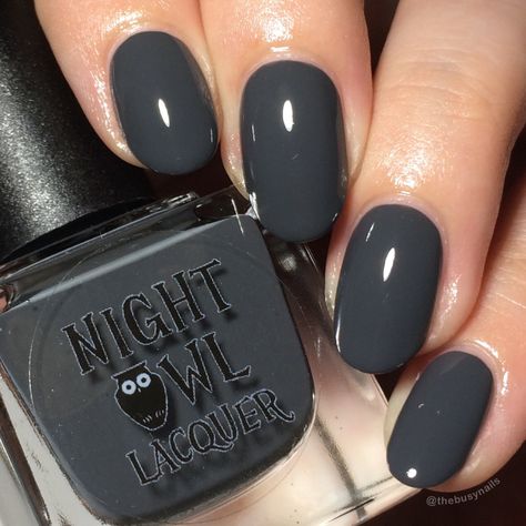 Dark Grey Nails Ideas, Charcoal Grey Nails, Winter Nails Grey, Dark Gray Nails, Summer Nails Baddie, Dark Grey Nails, Neutral Nail Art Designs, French Manicure Acrylic Nails, Nails Baddie