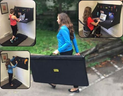 TP's Best Of The Week #17: Of Wine And Blankets - Tiny Partments Portable Standing Desk, Portable Workstation, Standing Work Station, Industrial Workbench, Portable Workbench, Office Plan, Garage Office, Portable Desk, Work Station