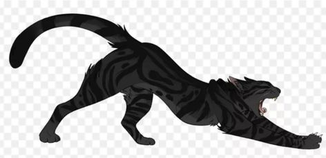 Darkstripe Warriors, Cat Dark, Cat Stretching, Cats Art Drawing, Warrior Cats Fan Art, Warrior Cat Drawings, Warrior Cat Oc, Scared Cat, Cat Drawings