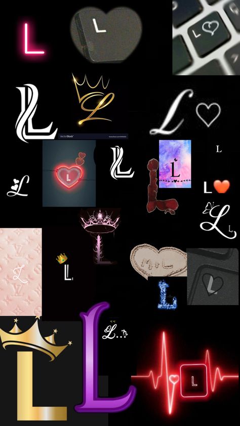 Letter L Wallpaper, L Wallpaper Letter Aesthetic, L Names, L Wallpaper, Logo L, Profile Wallpaper, L A, Hand Lettering Art, Cute Letters