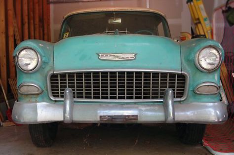 Barn Finds For Sale, 1956 Chevy Bel Air, 1955 Chevy Bel Air, 50s Cars, Classic Cars Chevy, Muscle Cars For Sale, 1955 Chevy, 1955 Chevrolet, 55 Chevy