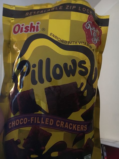 Available at most big Asian grocers, I prefer to call them Dirty Pillows. LOL. It's like cereal, but for snacking. Tasty! Filipino Snacks, Crackers, Chip Bag, Nom Nom, Vitamins, Cereal, Chips, Snack Recipes, Snacks