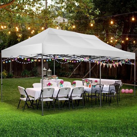 10x20 Heavy Duty Pop up Canopy Tent with 6 sidewalls Easy Up Commercial Outdoor Canopy Wedding Party Tents for Parties All Season Wind & Waterproof Gazebo with Roller Bag Outdoor Canopy Wedding, Tents For Parties, Waterproof Gazebo, Commercial Canopy, Canopy Tent Outdoor, Outdoor Canopy, Easy Up, Instant Canopy, Canopy Shelter