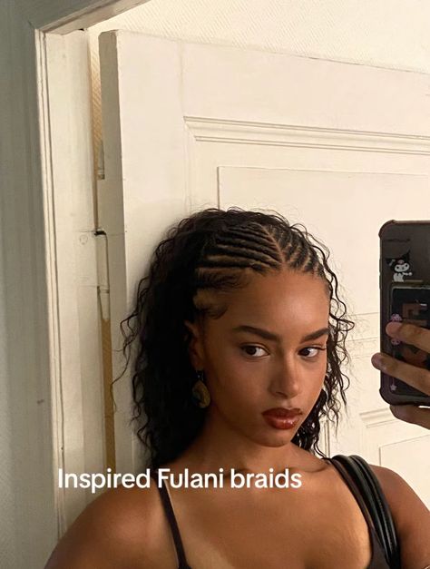 Natural Hair Bun Styles, Big Box Braids Hairstyles, Hair Braid Videos, Protective Hairstyles Braids, Box Braids Styling, Natural Curls Hairstyles, Hairdos For Curly Hair, Pretty Braided Hairstyles, Braids With Curls