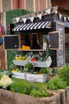 Our new Farmers Market style Cubby House. Rustic, Recycled, Apple Crate Cubby houses made in Melbourne Australia. Cubby House Ideas, Kids Cubby Houses, Apple Crate, Kids Cubbies, Wooden Cubby, Vegetable Stand, Wendy House, Apple Crates, Cubby House