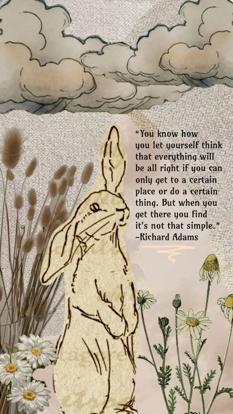 #watershipdown #rabbit #bunny #book #quote #nature #naturevsman #animals #animal #books Rabbit Aesthetic Dark, Velveteen Rabbit Tattoo, Watership Down Quotes, Watership Down Book, Rabbit Quotes, Bunny Quotes, Rabbit Ideas, Story Tips, Rabbit Tattoo