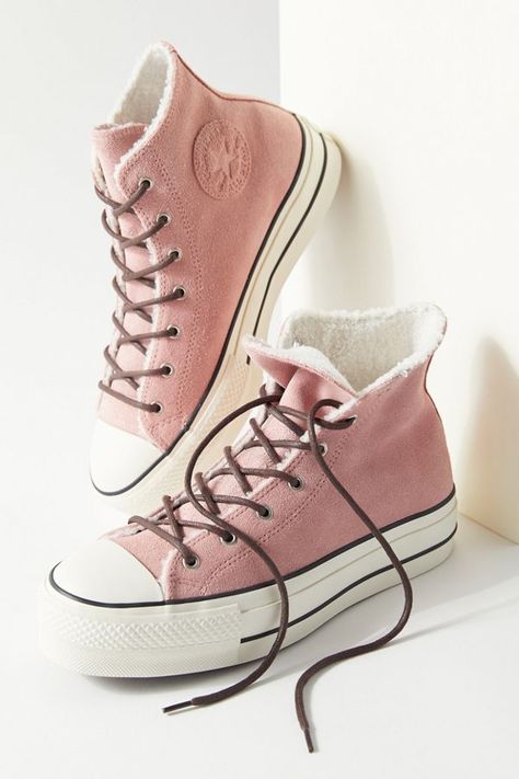 Converse Chuck Taylor All Star Sherpa High Top Sneaker | Urban Outfitters Trendy Tennis Shoes, Zapatillas All Star, Timberland Chelsea Boots, Galaxy Converse, Sneakers Trendy, Converse Style, High Top Sneaker, Star Sneakers, Converse Chuck Taylor All Star