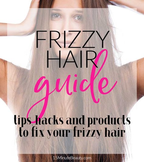 A guide to smooth your frizzy hair for good! Advice from hair stylists, tips and tricks that you haven't heard, and even the best products to fix your frizzy hair. Best Hair Styling Products, Frizzy Hair Remedies, Defrizz Hair, Frizzy Hair Tips, Anti Frizz Hair, Quick Hair, Hair Crimper, Hair Styling Products, Hair Guide