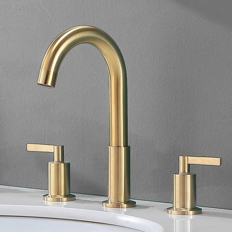 Brushed Gold Bathroom Fixtures, Brushed Brass Bathroom Fixtures, Gold Faucet Bathroom, Gold Bathroom Sink Faucet, Brushed Gold Bathroom Faucet, Bathroom Sink Fixtures, Gold Bathroom Sink, Brass Faucet Bathroom, Gold Bathroom Fixtures