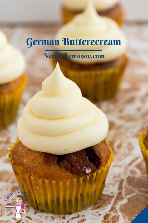 German Frosting, German Buttercream Frosting, German Buttercream Recipe, German Buttercream, Best Cake Flavours, Buttercream Recipes, Baking Corner, Vanilla Pastry Cream, Perfect Video