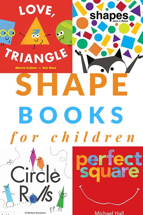 Fun read-aloud books about shapes from board books to picture books including a printable booklist to take the library or stick in your lesson plans. #booksaboutshapes #booklists #booksforkids #GrowingBookbyBook #teaching #toddlers #preschoolers Best Toddler Books, Shapes Lessons, Teaching Shapes, Shape Books, Shapes Preschool, Read Aloud Books, Name Activities, Shapes Activities, Math Books