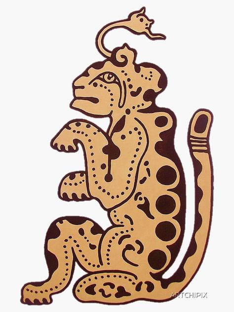 Mayan Jaguar Art, Mayan Jaguar, The Mayans, Glyphs, Guatemala, Tequila, Drawing Ideas, Jaguar, Art Work