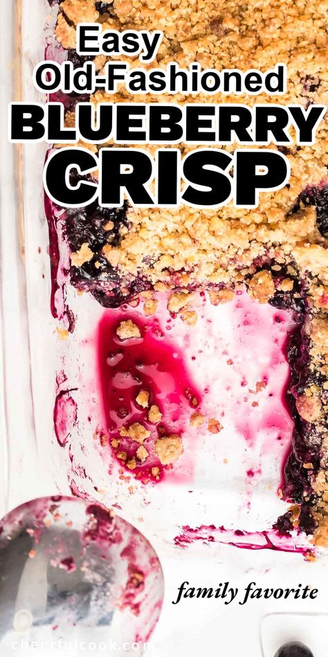 Blueberry Crisp Recipe With Pie Filling, Frozen Blueberry Crisp, Blueberry Crisp With Pie Filling, Blueberry Deserts Easy, Blueberry Crisp Recipe Easy, Easy Blueberry Cobbler 4 Ingredients, Blueberry Crisp With Frozen Blueberries, Blueberry Cobbler Recipes Easy, Blueberry Crunch Recipe