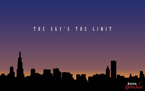 Sky’s The Limit Tattoo Design, The Skies The Limit Quotes, Sky Is The Limit Wallpaper, The Sky Is The Limit Quotes, The Sky Is Not The Limit Your Mind Is, Report Design, Content Writing, New Wallpaper, Positive Quotes