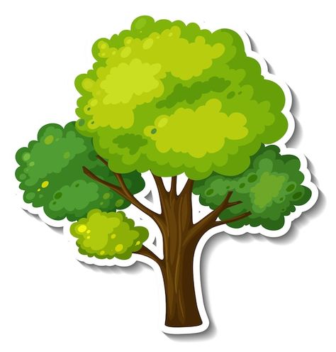 Un árbol con pegatina de hojas verdes so... | Free Vector #Freepik #freevector #arbol-animado #arbol-colores #arbol-dibujo #arbusto-dibujo Tree Cartoon Images, Safari Tree, Tree Drawing Simple, Tree Cut Out, Leaf Projects, Cartoon Trees, Happy Birthday Printable, Birthday Cake Topper Printable, Tree Clipart