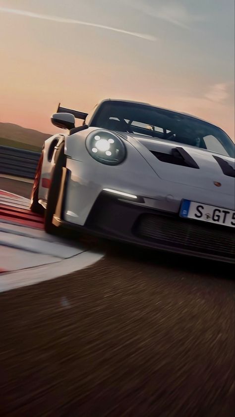 Half of the new Porsche GT3 RS on track Gran Turismo Aesthetic, Porsche 992 Gt3 Rs Wallpaper, Porsche Gt3 Rs Wallpapers, Luxury Car Accessories, Porsche 992 Gt3 Rs, Car Camping Essentials, Accessories Organization, Lykan Hypersport, Porsche Sports Car