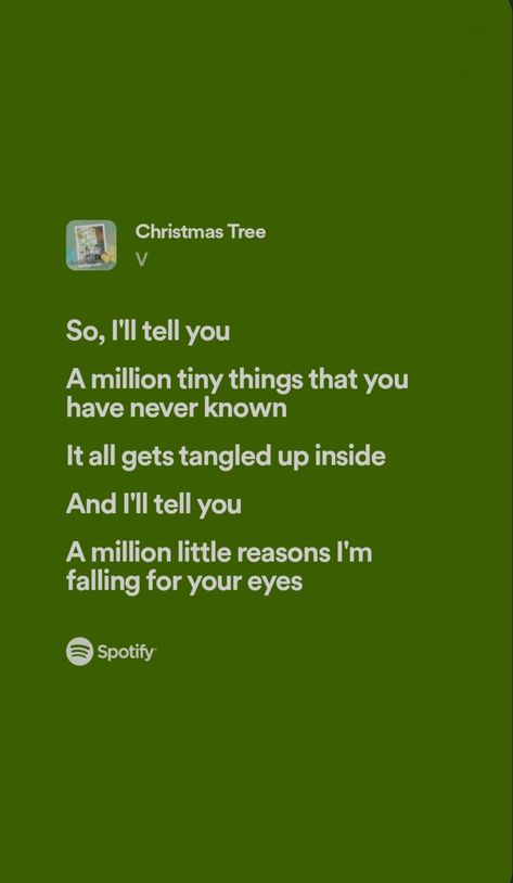 Christmas Tree - V Christmas Tree V, Im Falling For You, Bts Song Lyrics, Im Falling, Know It All, Song Lyrics Wallpaper, App Icon, Song Lyrics, Quote Of The Day