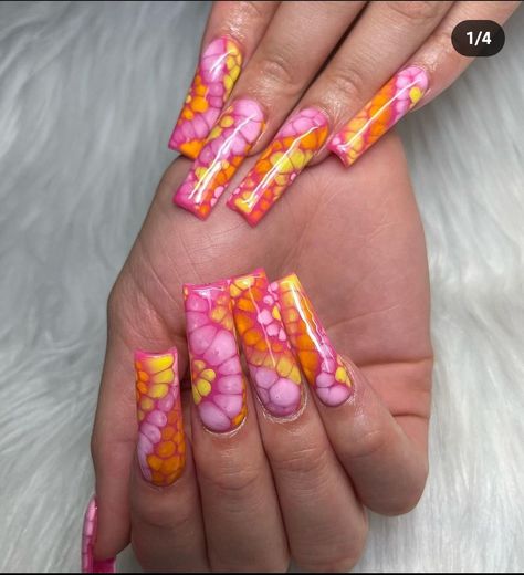 Tye Dye Nails, Trippy Nails, Nailart Ideas, Blooming Gel, Pink Tye Dye, Tie Dye Nails, Nails Ideas, Nail Tech, Nail Ideas