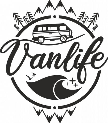 Van Life Tattoo Ideas, Van Life Drawing, Van Logo Design, Camper Logo Design, Camper Logo, Van Stickers, Van Logo, T3 Vw, Bus Art