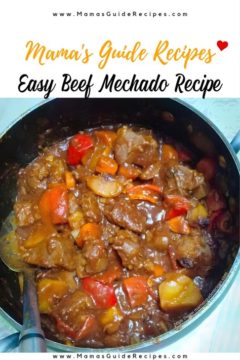 Easy Beef Mechado Recipe Beef Mechado Recipe, Mango Tapioca Recipe, Mechado Recipe, Beef Mechado, Tapioca Recipes, Boiled Beef, Cheese Ball Recipes, Soup Dinner, Beef Recipe