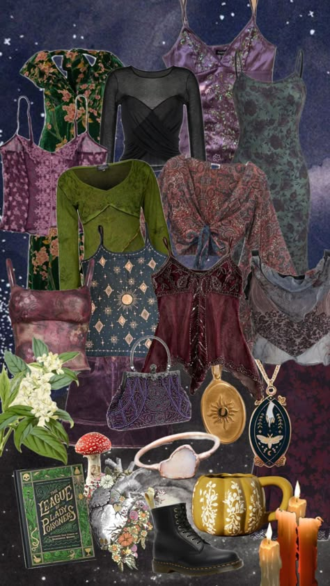 #myfirstshuffle #witchy #witch #whimsigoth Witchy Outfits, Midsize Outfits, Estilo Hippy, Mommy Outfits, 70s Outfits, Witch Fashion, Outfit Layout, Outfit 90s, Hippie Style Clothing