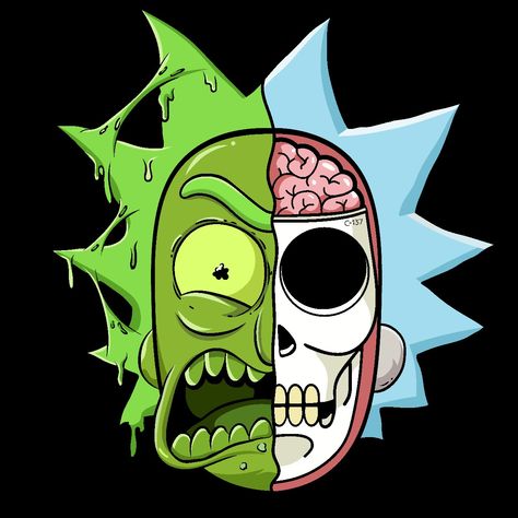 Rick And Morty Pop Art, Rick And Morty Drawing Ideas, Rick And Morty Graffiti, Rick Drawing, Rick And Morty Design, Trippy Rick And Morty, Rick And Morty Art, Rick And Morty Image, Rick And Morty Drawing