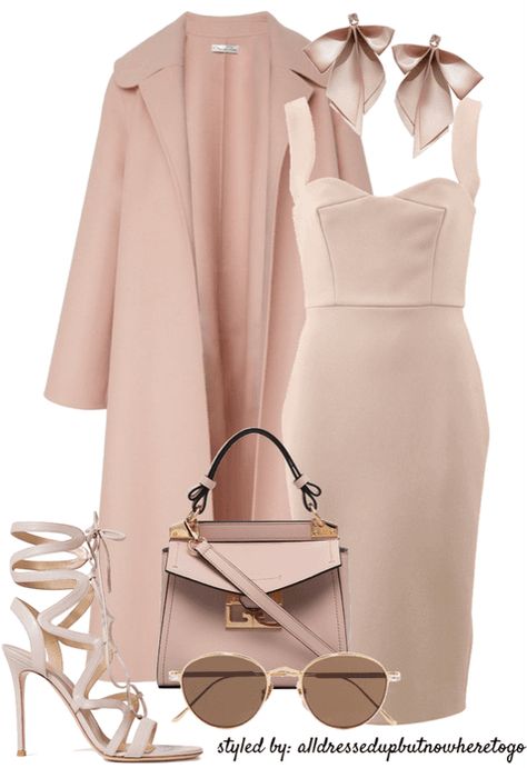 Virtual Styling: Monochrome Dusty Pink Look Outfit | ShopLook Coat Outfit Casual, Casual Date Night Outfit, Pink Look, Fancy Fits, Business Outfits Women, Coat Outfit, Summer Work, Summer Work Outfits, Virtual Fashion