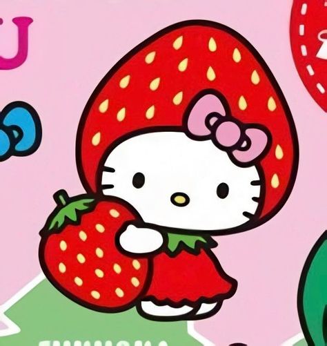 Hello Kitty Strawberry, Fukuoka Japan, Iphone Lockscreen Wallpaper, Kitty Drawing, Hello Kit, Cute App, Hello Kitty Backgrounds, Hello Kitty Drawing, Hello Kitty Art