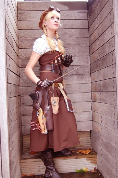 Apothecary Costume Ideas, Apothecary Outfit, Steampunk Witch, Steampunk Woman, Steampunk Gadgets, Mode Steampunk, Steampunk Couture, Steam Girl, Steampunk Women