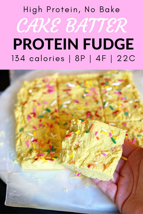 Macro Friendly Protein Bar, Quest Baking Mix Recipes, Macro Friendly Baking, Simple Protein Recipes, Cake Batter Protein Pudding, Protein Powder Uses, Macro Friendly Sweet Treats, Cake Batter Premier Protein Shake Recipes, Premier Protein Cake Batter Recipes