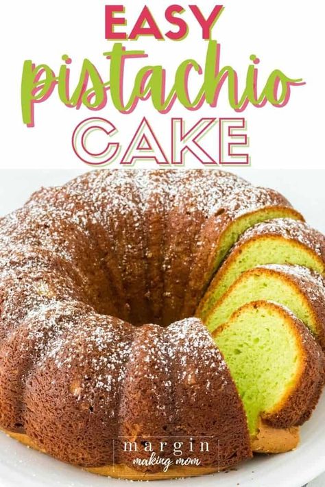 Pistachio Cake With Sour Cream, Pistachio Pudding Dessert Cake, Pistachio Bundt Cake Recipes, Pistachio Pudding Bundt Cake, Easy Pistachio Cake, Pistachio Bundt Cake, Pistachio Pudding Cake, Pistachio Dessert, Pistachio Recipes